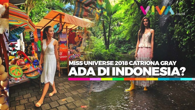 Wah! Miss Universe 2018 Catriona Gray Ternyata Lagi di Bali!
