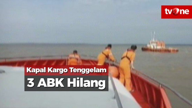 Kapal Kargo Tenggelam, Tiga ABK Hilang