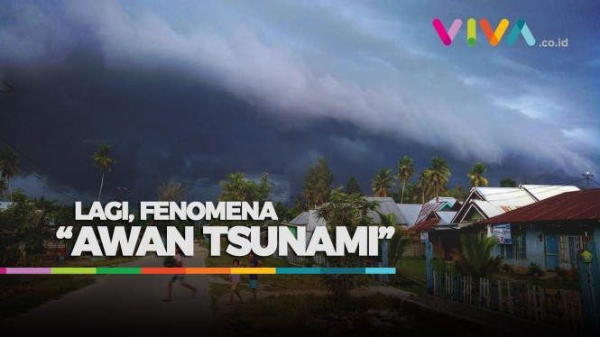 Lagi, Fenomena 'Awan Tsunami' di Sulsel Bikin Heboh Warga