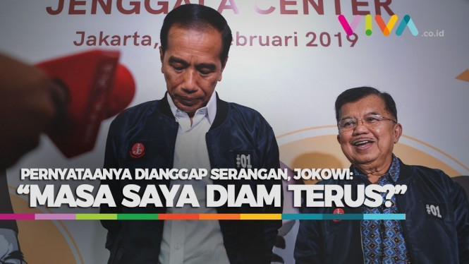 VIDEO: Reaksi Jokowi Dibilang Menyerang Prabowo/Sandi