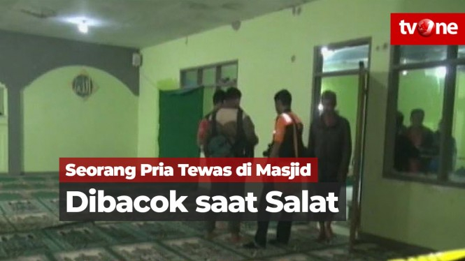Pria Tewas Dibacok saat Salat di Masjid