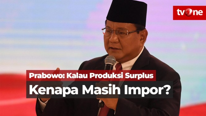 Prabowo: Produksi Beras Petani Surplus, Kenapa Masih Impor?