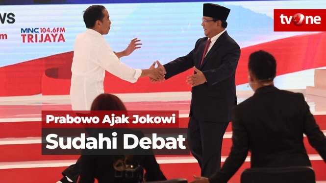 Punya Visi yang Sama, Prabowo Ajak Jokowi Sudahi Debat