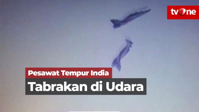 Pesawat Tempur India Tabrakan di Udara, 1 Pilot Tewas