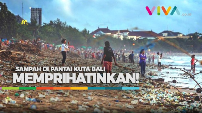 Parah, Sampah di Sekitar Pantai Kuta Bali Memprihatinkan