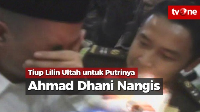 Ahmad Dhani Nangis Saat Tiup Lilin Ultah untuk Putrinya