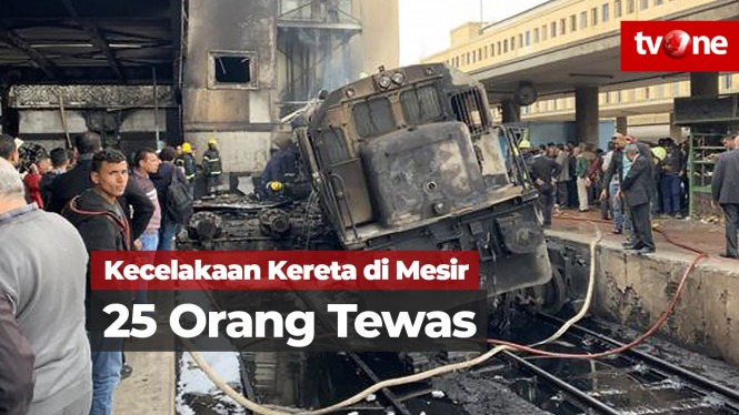 Kereta Api Tabrak Peron di Mesir, 25 Orang Tewas