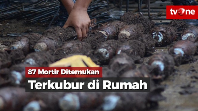 87 Mortir Ditemukan Terkubur di Rumah Warga di Bandung