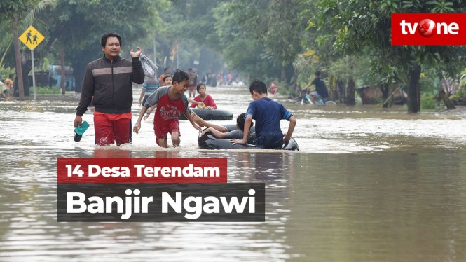 Banjir di Ngawi Rendam 14 Desa