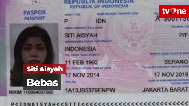 Kasus Pembunuhan Kim Jong-nam, Siti Aisyah Bebas