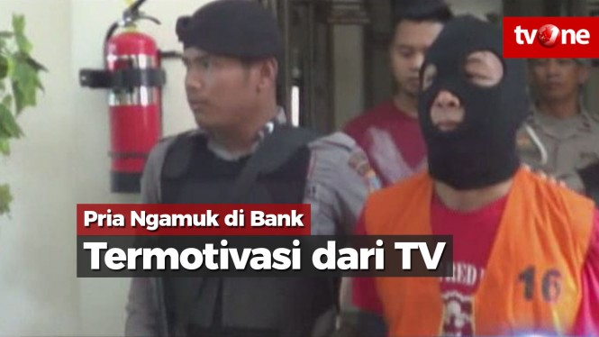 Pria Ngamuk di Bank Termotivasi Berita di TV!