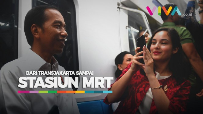 Heboh Jokowi & Iriana Naik Transjakarta Sampai Stasiun MRT