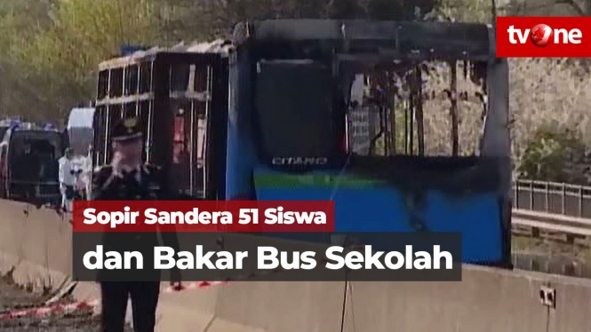 Sopir Sandera 51 Siswa dan Bakar Bus Sekolah