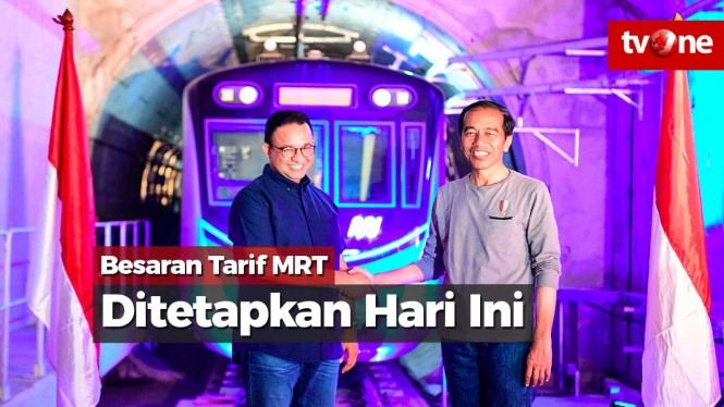 Besaran Tarif MRT Ditetapkan Hari Ini!