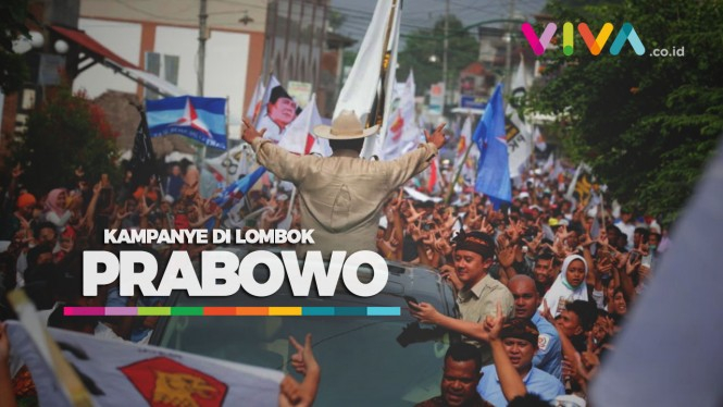 VIDEO: Penampakan Kampanye Terbuka Prabowo di Lombok