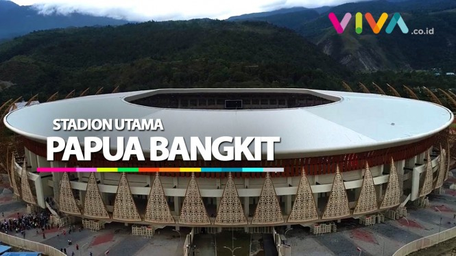 Jokowi Tinjau Stadion Papua Bangkit, Begini Penampakanya!