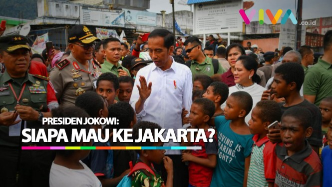 Jokowi Ajak Bocah Papua ke Jakarta, Jawabannya Mengejutkan!