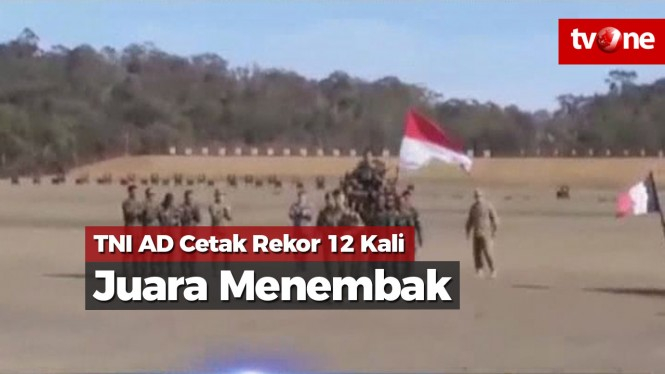 TNI AD Cetak Rekor 12 Kali Juara Menembak Antarnegara
