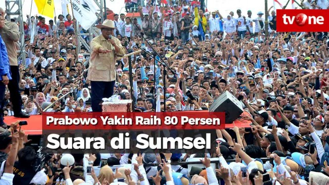 Prabowo Yakin Raih 80 Persen Suara di Sumsel