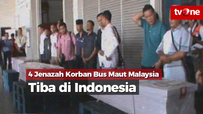 Empat Jenazah Korban Bus Maut Malaysia Tiba di Indonesia