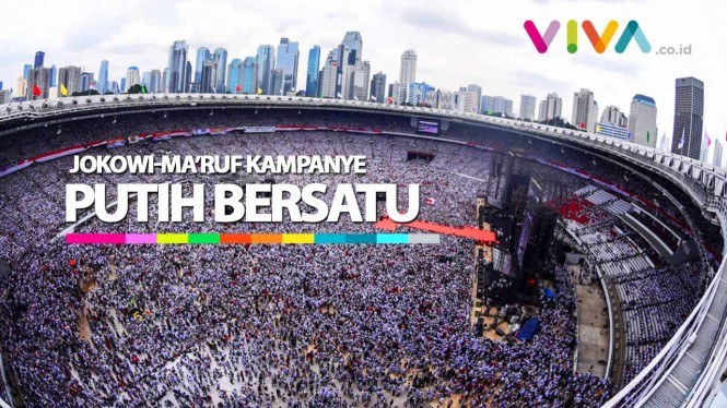VIDEO: Dari Udara Kampanye Jokowi Putih Bersatu di Jakarta