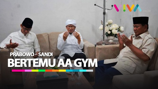 Video Lengkap Pertemuan Prabowo-Sandi Dengan AA Gym
