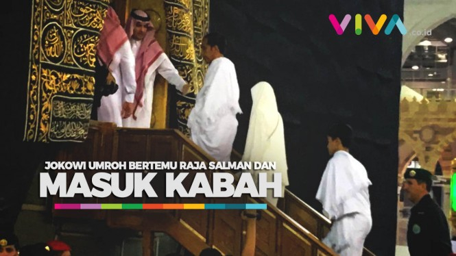 VIDEO: Umroh, Jokowi Masuk Kabah dan Bertemu Raja Salman