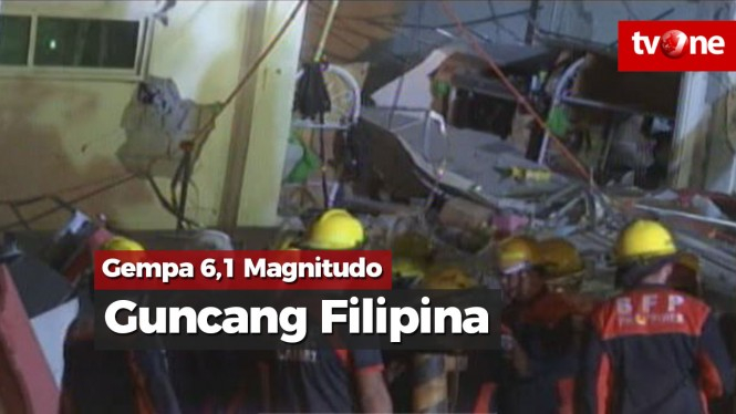 Gempa 6,1 Magnitudo Guncang Filipina, 3 Tewas dan 31 Hilang