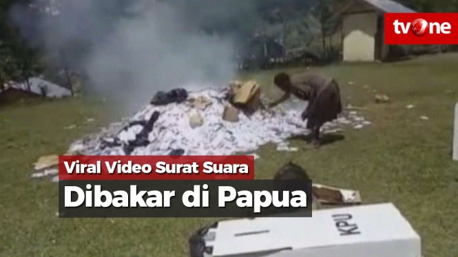 Viral Surat Suara Dibakar di Papua, Polisi: Tidak Terpakai