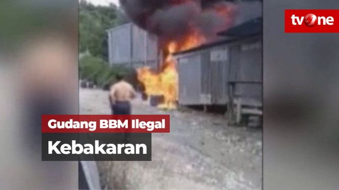 Gudang BBM Ilegal Kebakaran