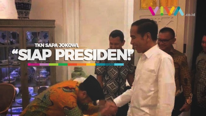 VIDEO: Parodi Elit TKN Sapa Jokowi: Siap Presiden!