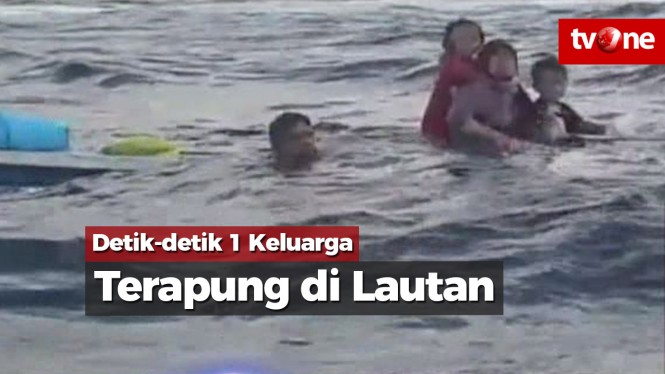 Perahu Tenggelam, Satu Keluarga Terombang-ambing di Lautan
