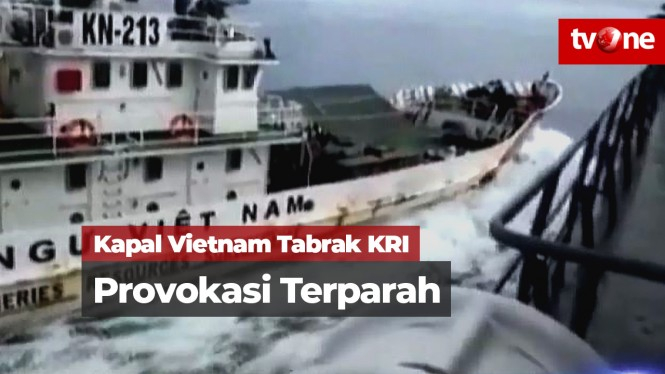 Kapal Vietnam Tabrak KRI Tjiptadi-381 Provokasi Terparah