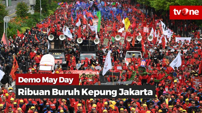 Ribuan Buruh Kepung Jakarta