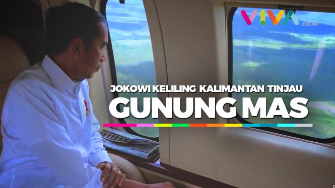Berkalung Batu Alam, Jokowi Tinjau Gunung Mas Kalimantan