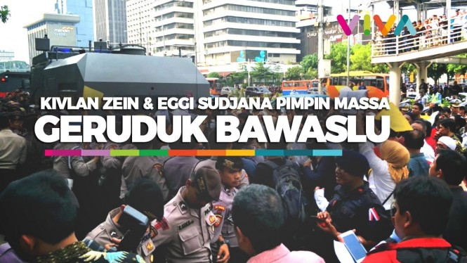 Kivlan Zein dan Eggi Sudjana Pimpin Massa Aksi ke Bawaslu