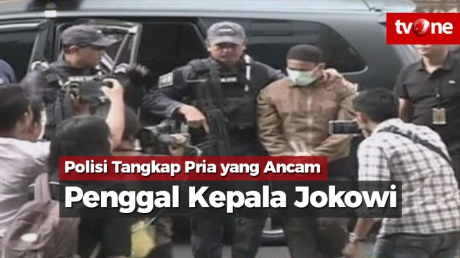 Polisi Tangkap Pria yang Ancam Penggal Kepala Jokowi