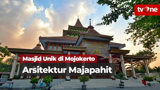 Uniknya Masjid dengan Arsitektur Majapahit di Mojokerto