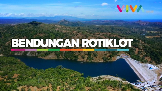 Keren! Penampakan Dari Udara Bendungan Rotiklot Di NTT - Vlix.id