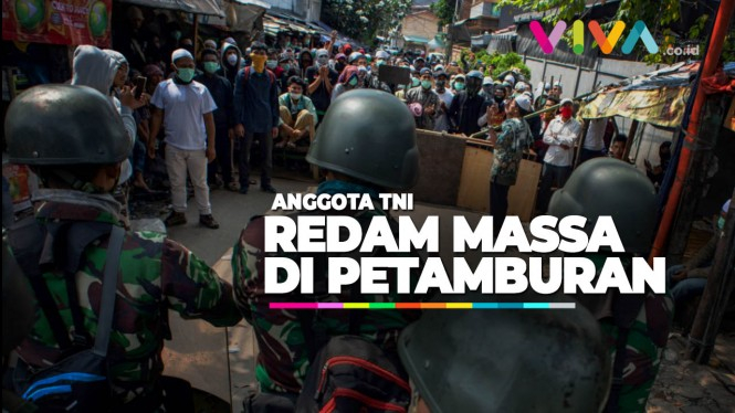 Ricuh di Petamburan, Massa Ditenangkan TNI