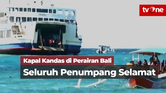 Kapal Kandas di Perairan Bali, Seluruh Penumpang Selamat