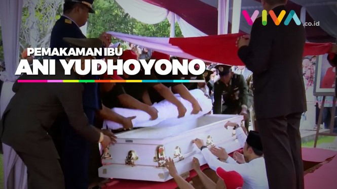 Isi Pidato Jokowi dan AHY di Pemakaman Ibu Ani Yudhoyono