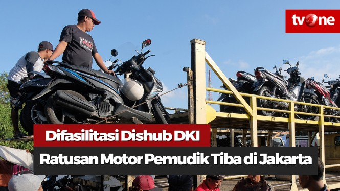 Ratusan Motor Peserta Mudik Gratis Tiba di Jakarta
