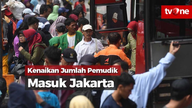 Kenaikan Jumlah Pemudik Masuk Jakarta Via Terminal Bus