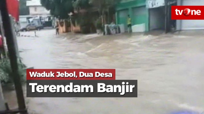 Waduk Jebol, Dua Desa di Kotabaru Terendam Banjir