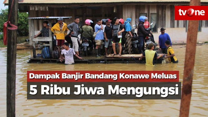Dampak Banjir Bandang Konawe Meluas, 5 Ribu Jiwa Mengungsi