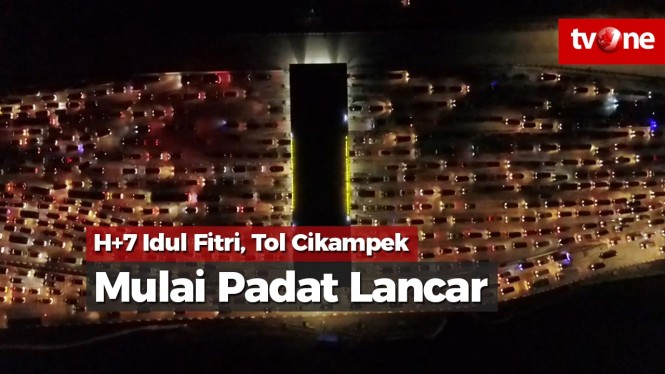 H+7 Idul Fitri, Tol Cikampek Mulai Padat Lancar