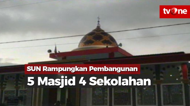 SUN Rampungkan Pembangunan 5 Masjid dan 4 Sekolah di Lombok