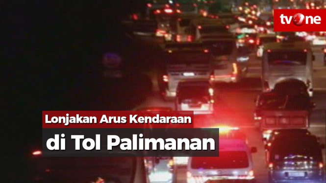 Lonjakan Arus Kendaraan di Tol Palimanan Menuju Jakarta