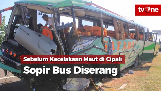 Sebelum Kecelakaan Maut di Cipali, Sopir Bus Diserang Orang